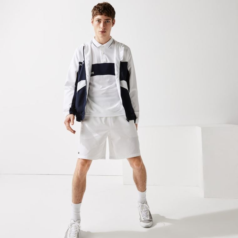 Lacoste SPORT Tennis Stretch Shorts Hvite | MVvqRGUw