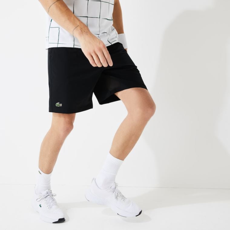 Lacoste SPORT Tennis Stretch Shorts Svarte | XEf9k83M