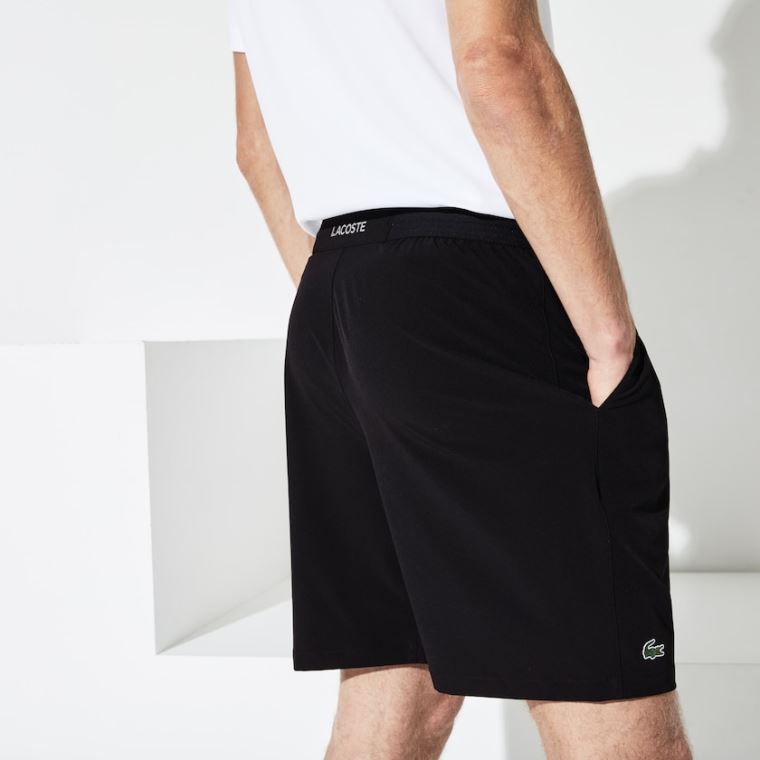 Lacoste SPORT Tennis Stretch Shorts Svarte | XEf9k83M