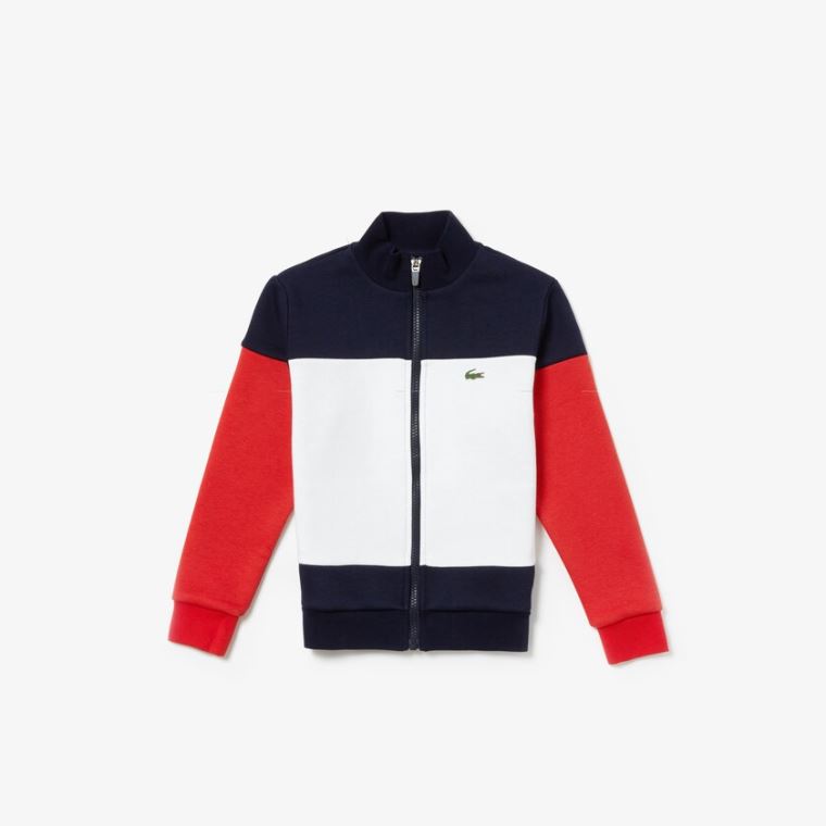 Lacoste SPORT Tennis Tracksuit Marineblå Blå Hvite Rød | M0aG4hB7