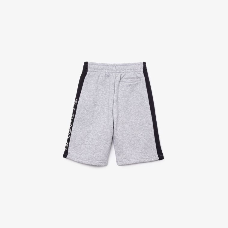 Lacoste SPORT Two-Tone Fleece Shorts Grå Marineblå Blå Hvite | tVUb15LQ