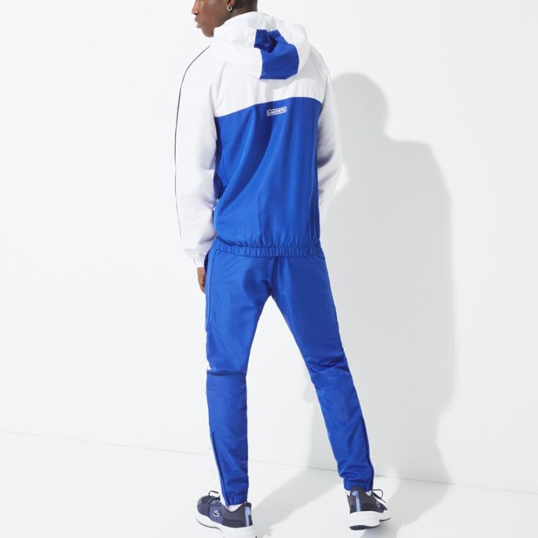 Lacoste SPORT Two-Tone Tennis Tracksuit Blå Hvite Marineblå Blå | T5wVHGKN