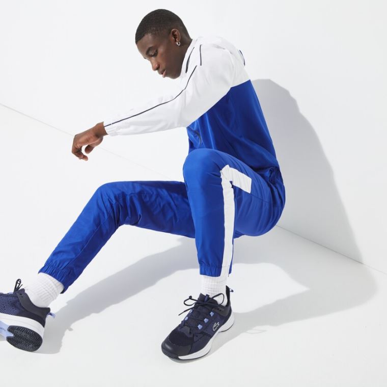 Lacoste SPORT Two-Tone Tennis Tracksuit Blå Hvite Marineblå Blå | T5wVHGKN