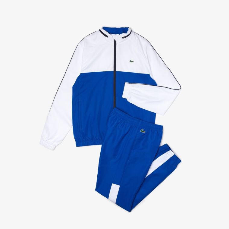 Lacoste SPORT Two-Tone Tennis Tracksuit Blå Hvite Marineblå Blå | T5wVHGKN