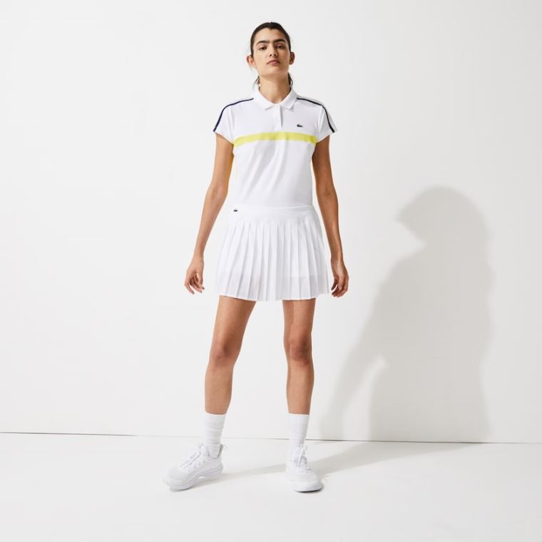 Lacoste SPORT Ultra Dry Pleated Tennis Skirt Hvite | z46zXrkk