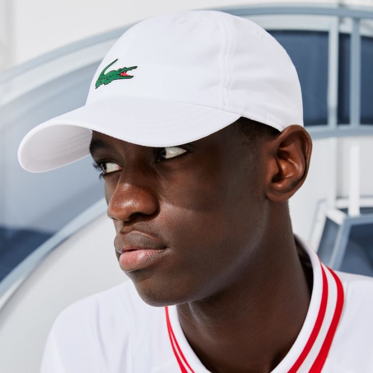 Lacoste SPORT x Novak Djokovic Microfiber Cap Hvite | J8gy3fhY