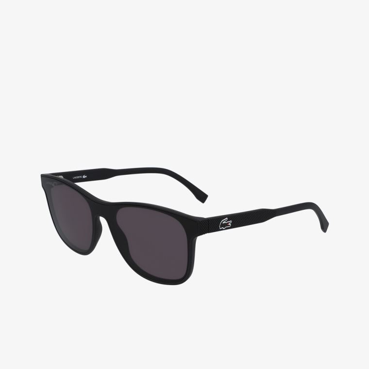 Lacoste Shield Plastic L.12.12 Sunglasses Svarte | 4jpKgCLS