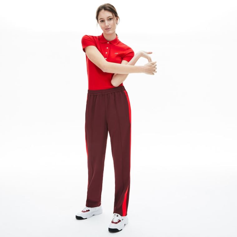 Lacoste Side-Stripe Track Pants Mørke Rød Rød | S6WsZi6F