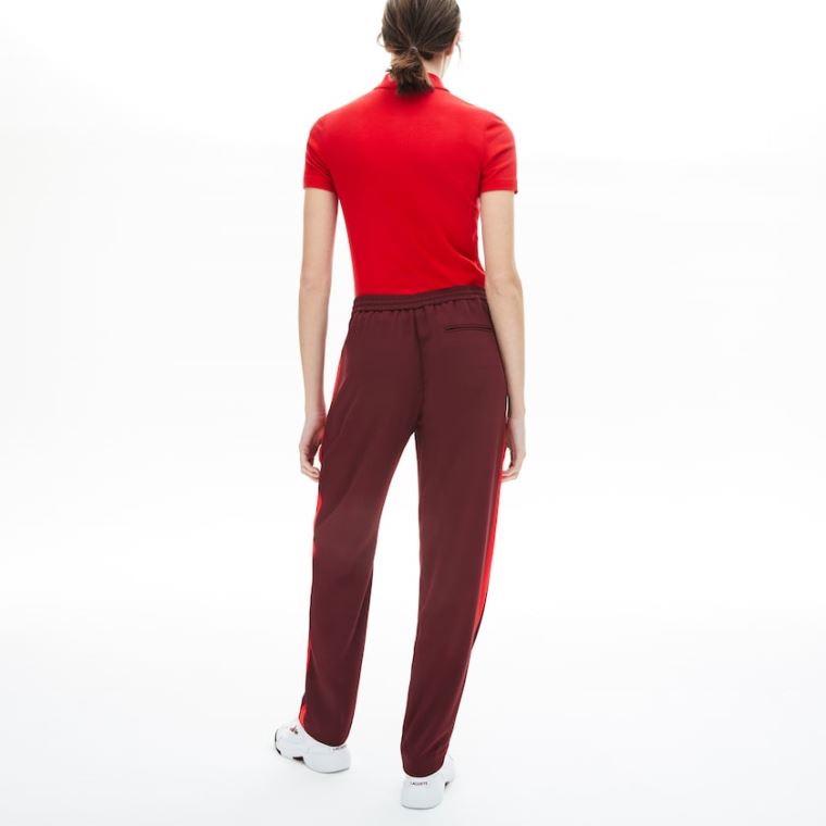 Lacoste Side-Stripe Track Pants Mørke Rød Rød | S6WsZi6F