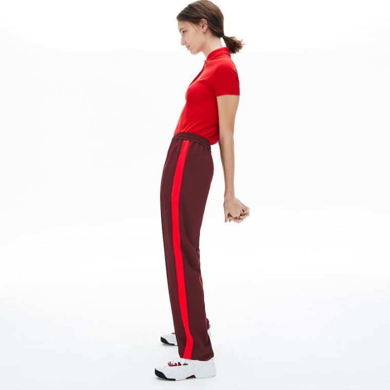 Lacoste Side-Stripe Track Pants Mørke Rød Rød | S6WsZi6F