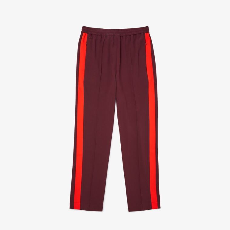 Lacoste Side-Stripe Track Pants Mørke Rød Rød | S6WsZi6F