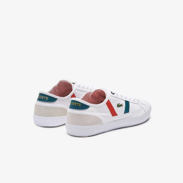 Lacoste Sideline Roland Garros Sneakers Hvite Grønn | J95bIGG3