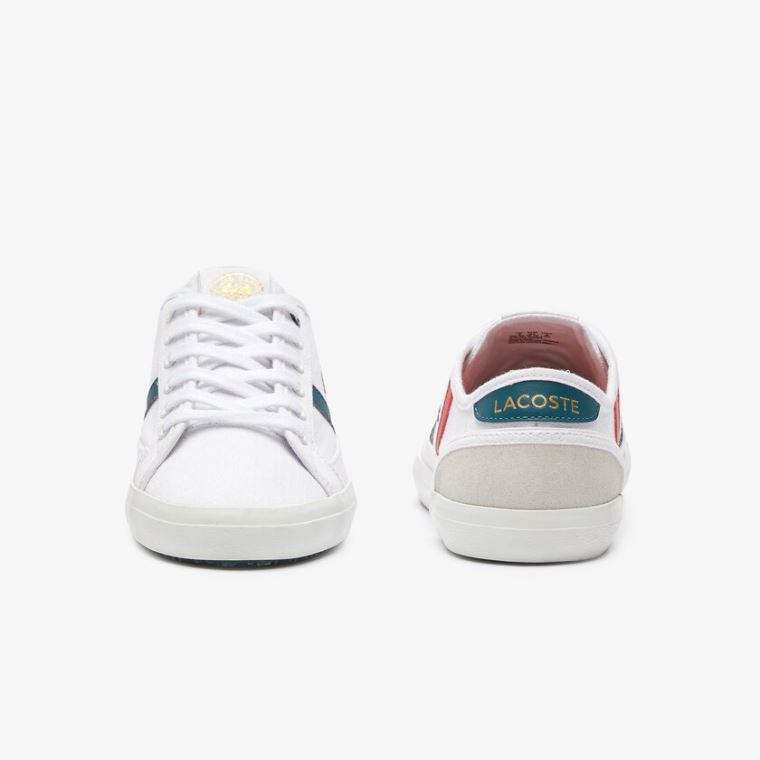 Lacoste Sideline Roland Garros Sneakers Hvite Grønn | J95bIGG3