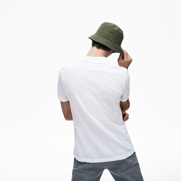 Lacoste Slim Fit Bomull Petit Piqué Polo Hvite | gt2PXcYm