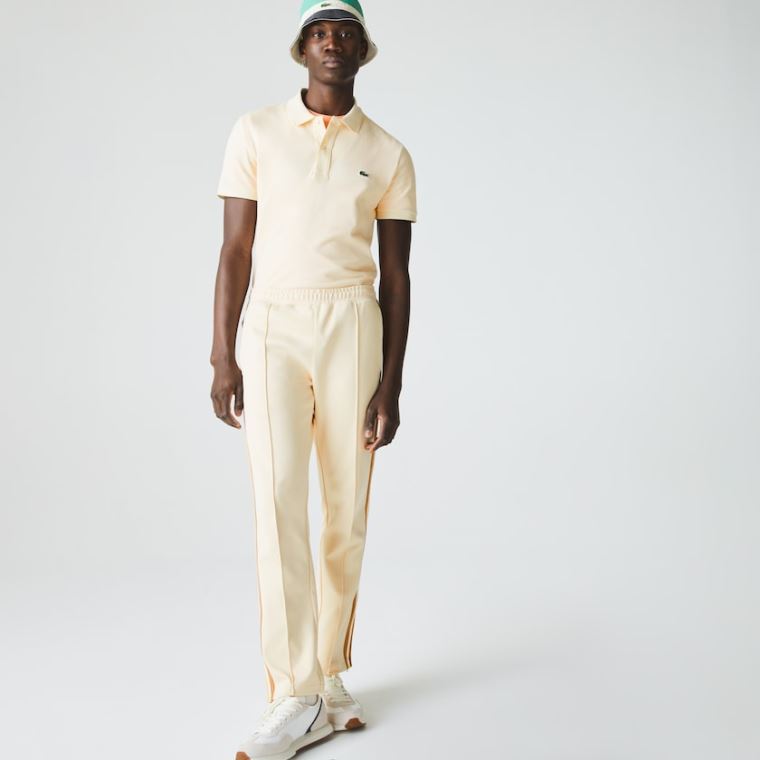 Lacoste Slim Fit Polo in Petit Piqué Beige | fPULyZXN