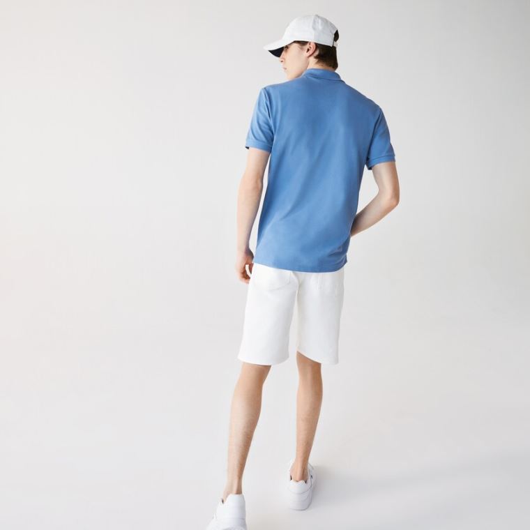 Lacoste Slim Fit Polo in Petit Piqué Blå | AtqUHBDj