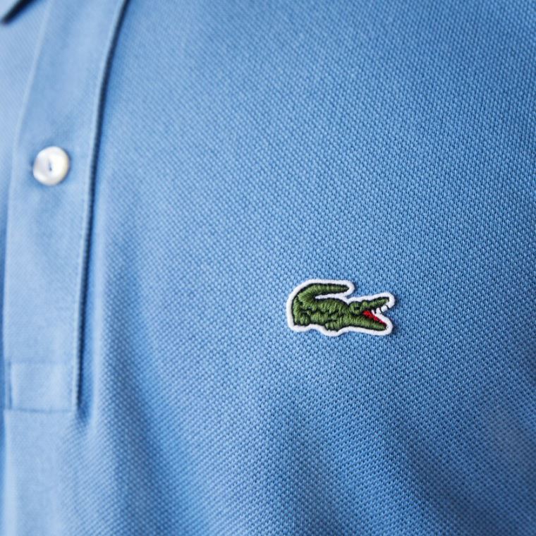 Lacoste Slim Fit Polo in Petit Piqué Blå | AtqUHBDj