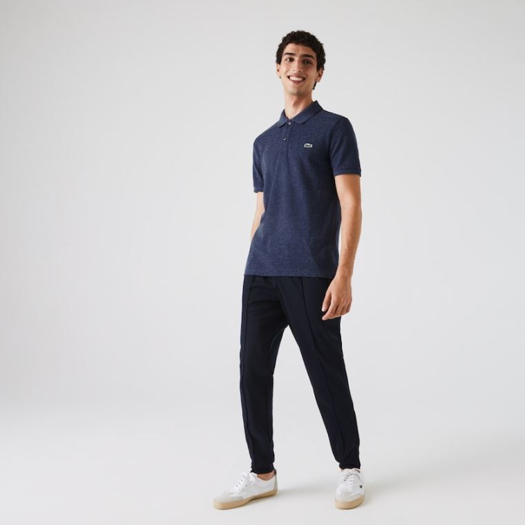 Lacoste Slim Fit Polo in Petit Piqué Blå | hK9K3urk