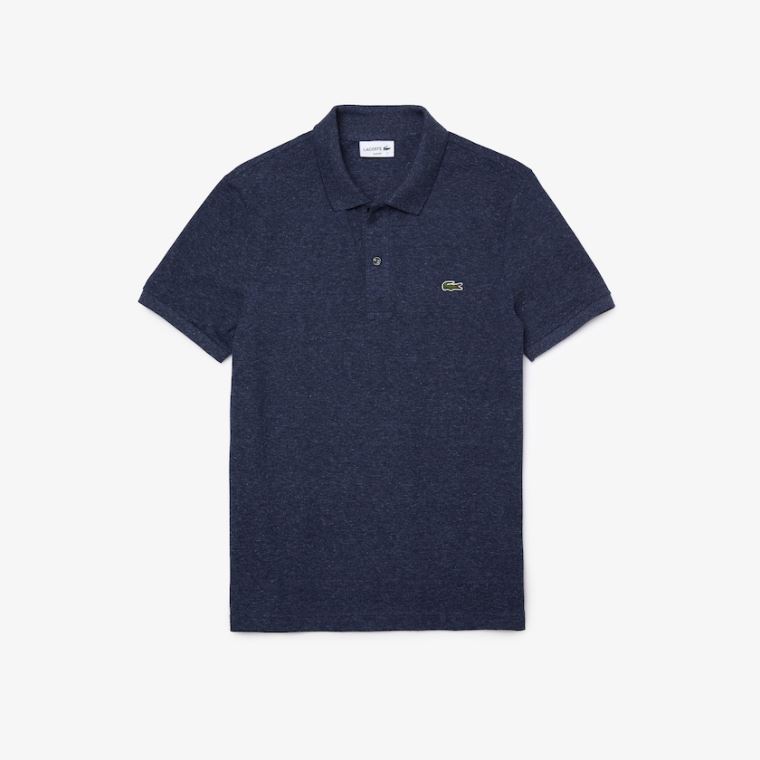 Lacoste Slim Fit Polo in Petit Piqué Blå | hK9K3urk