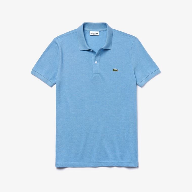 Lacoste Slim Fit Polo in Petit Piqué Blå | lduFowgM