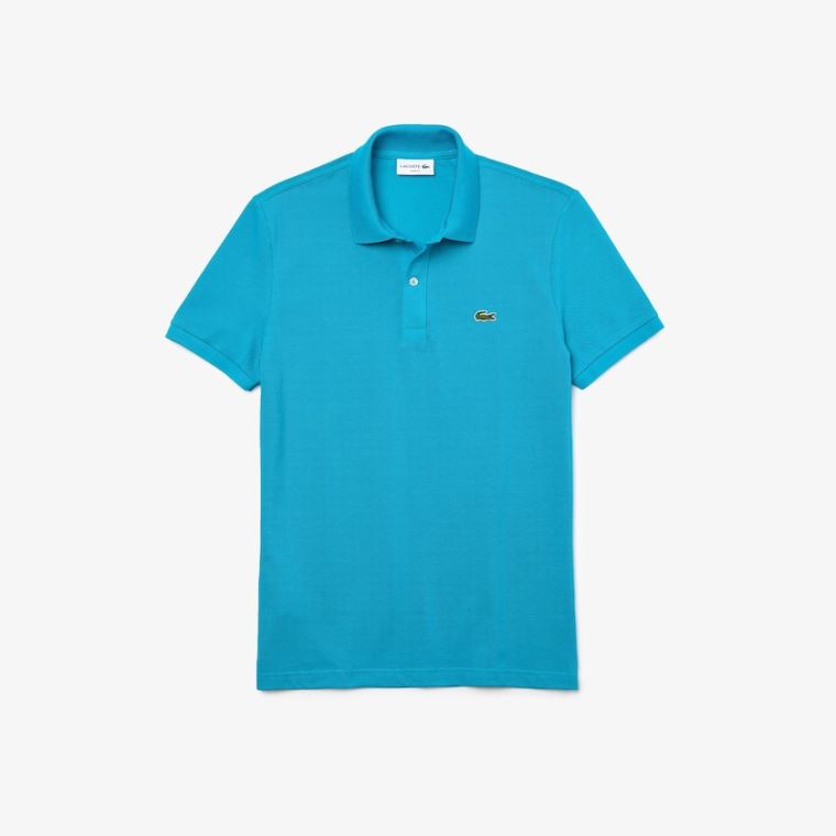 Lacoste Slim Fit Polo in Petit Piqué Blå | rJutl00k