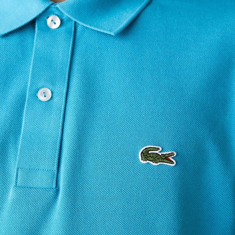 Lacoste Slim Fit Polo in Petit Piqué Blå | rJutl00k