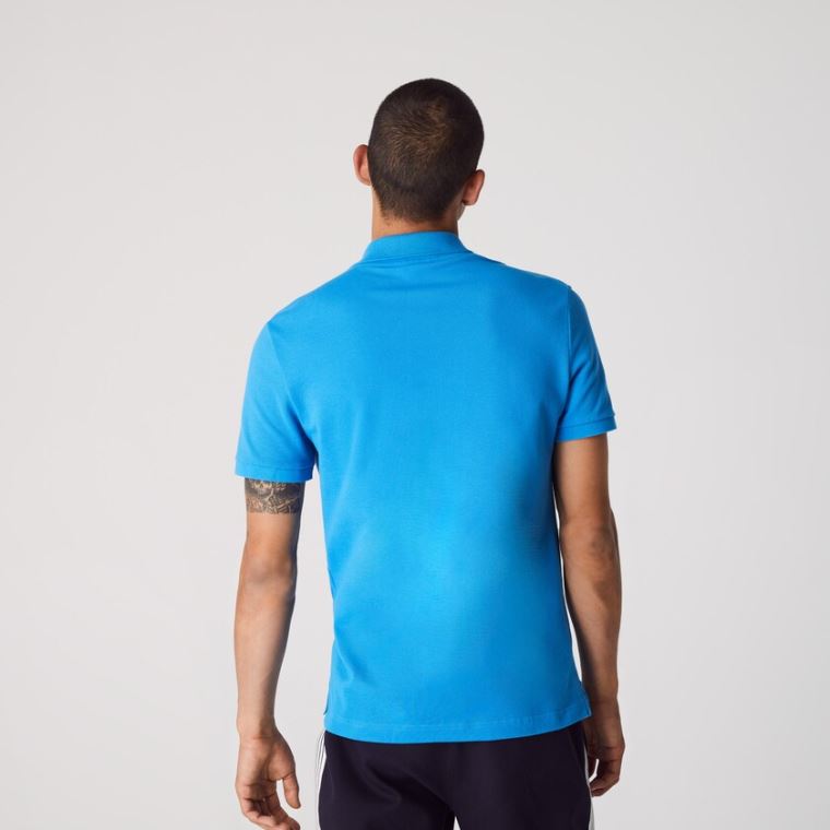 Lacoste Slim Fit Polo in Petit Piqué Blå | y8o9dHNm