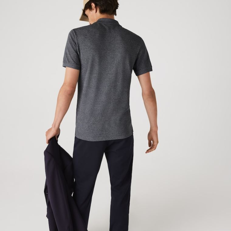 Lacoste Slim Fit Polo in Petit Piqué Grå | WPwVBD1b