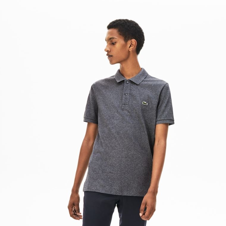 Lacoste Slim Fit Polo in Petit Piqué Grå | WPwVBD1b