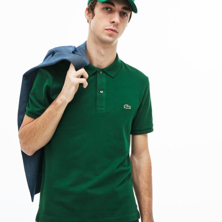 Lacoste Slim Fit Polo in Petit Piqué Grønn | OEBa9kwV