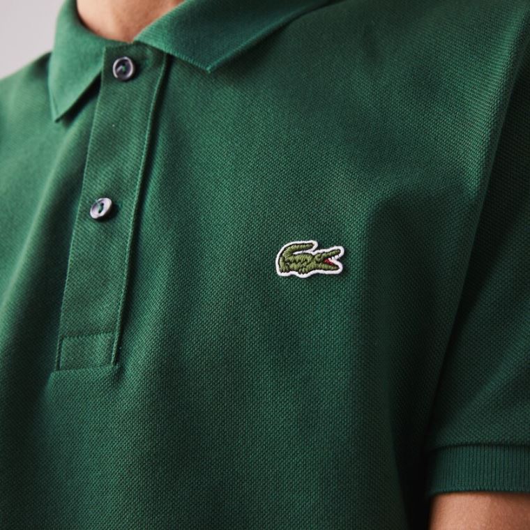 Lacoste Slim Fit Polo in Petit Piqué Grønn | OEBa9kwV