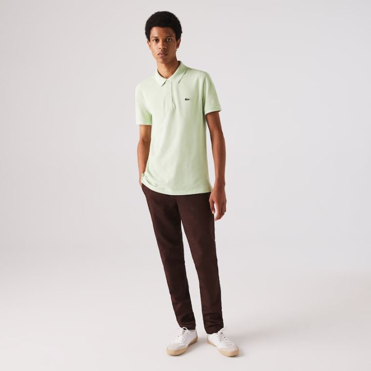 Lacoste Slim Fit Polo in Petit Piqué Grønn | Vhzub9dy