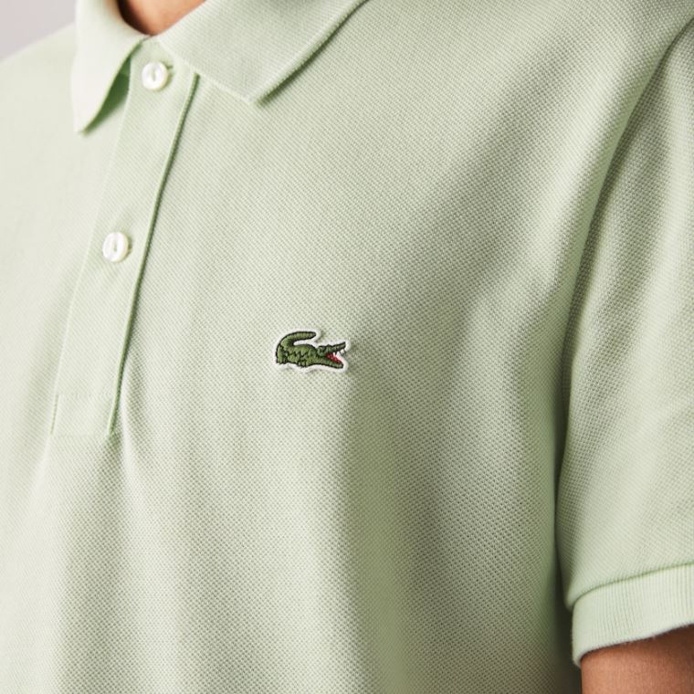 Lacoste Slim Fit Polo in Petit Piqué Grønn | Vhzub9dy