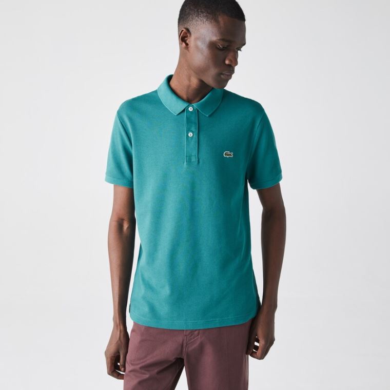 Lacoste Slim Fit Polo in Petit Piqué Grønn | z8pYU8mh