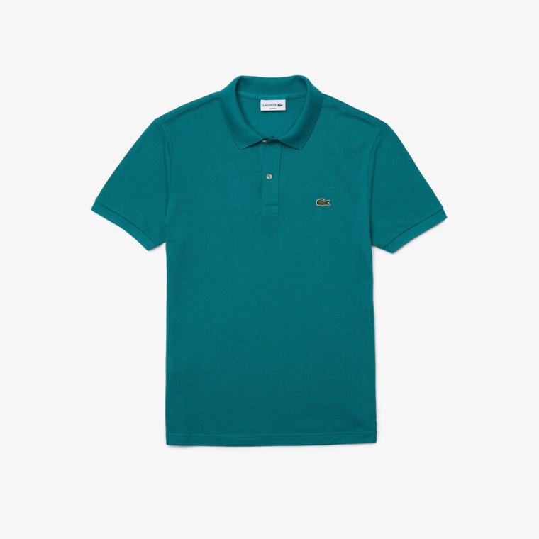 Lacoste Slim Fit Polo in Petit Piqué Grønn | z8pYU8mh