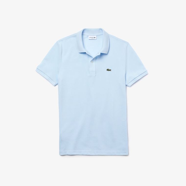 Lacoste Slim Fit Polo in Petit Piqué Lyse Blå | QUILtf2r