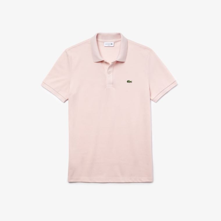 Lacoste Slim Fit Polo in Petit Piqué Lyse Rosa | dMlFJ0nY