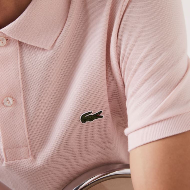 Lacoste Slim Fit Polo in Petit Piqué Lyse Rosa | dMlFJ0nY