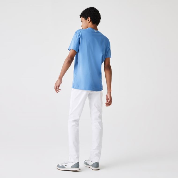 Lacoste Slim Fit Stretch Gabardine Chino Pants Hvite | FgSL9sfV