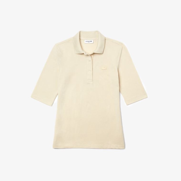 Lacoste Slim Fit Supple Bomull Polo Beige | oA8begg4