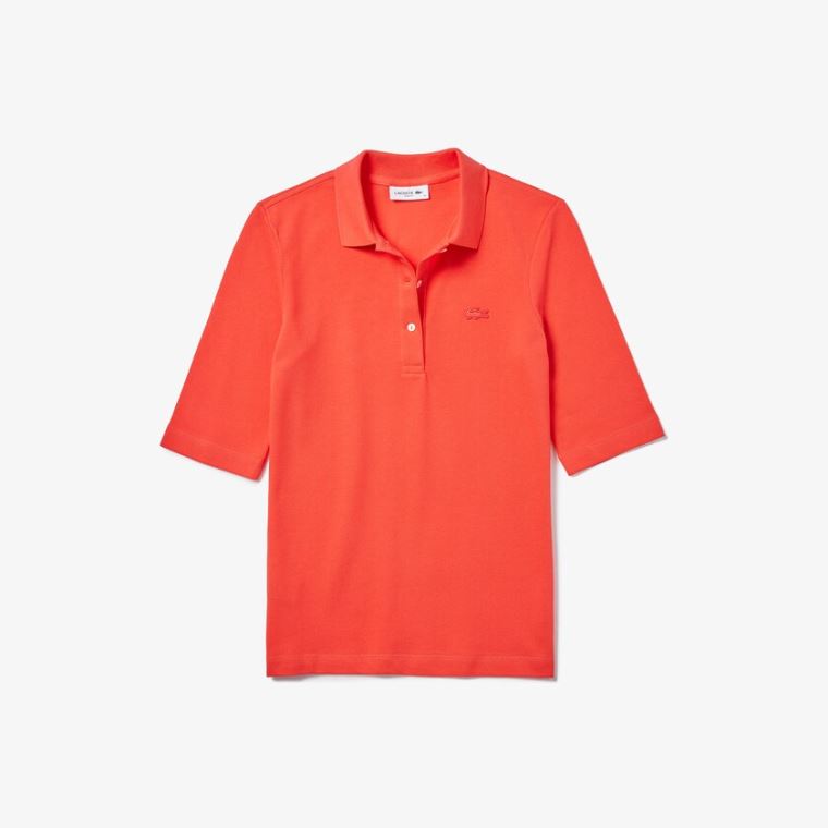 Lacoste Slim Fit Supple Bomull Polo Rød | cfxOS2c3