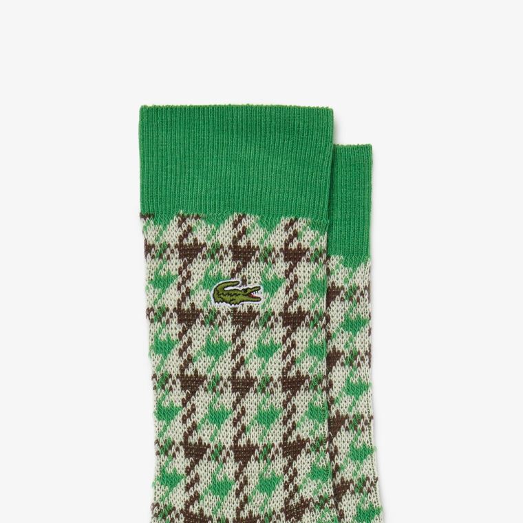 Lacoste Sock Two-Pack Beige Grønn Brune Beige | gHdaAq4N