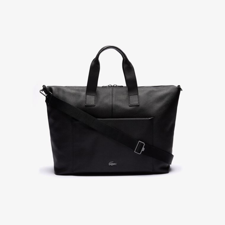 Lacoste Soft Matte Detachable-Reima Weekend Bag Svarte | JvvqMpBw