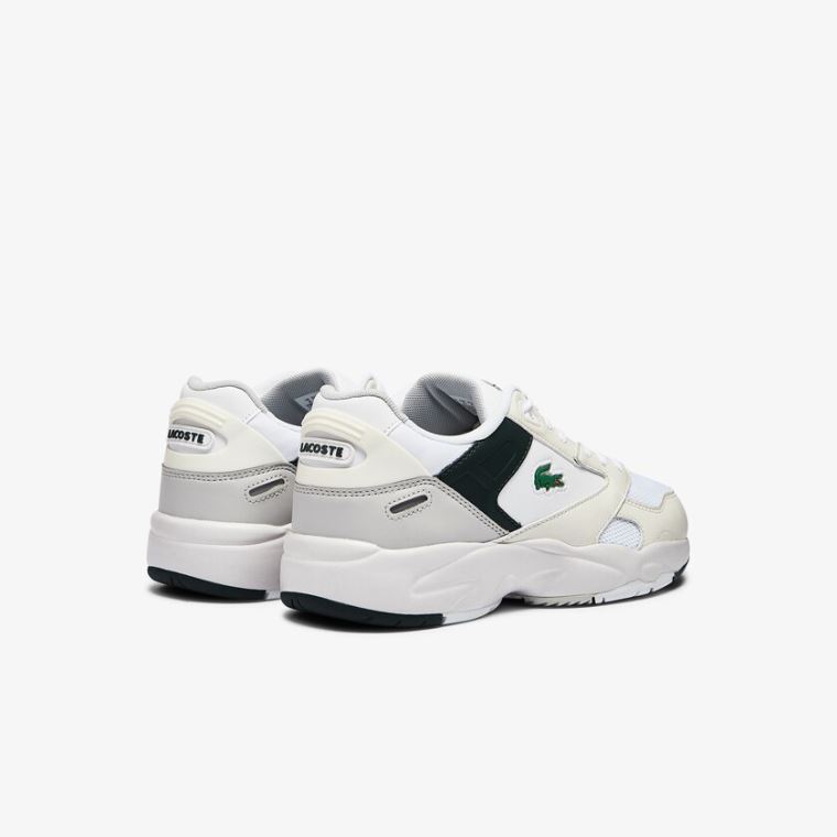 Lacoste Storm 96 Lo Mesh Colour-Pop Sneakers Hvite | 7xXsMBGM