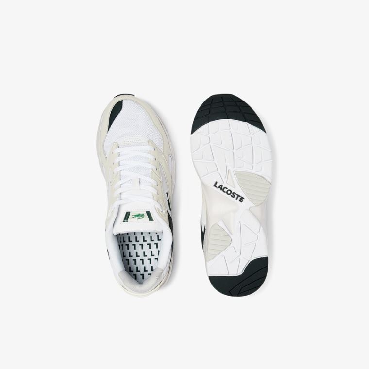 Lacoste Storm 96 Lo Mesh Colour-Pop Sneakers Hvite | 7xXsMBGM