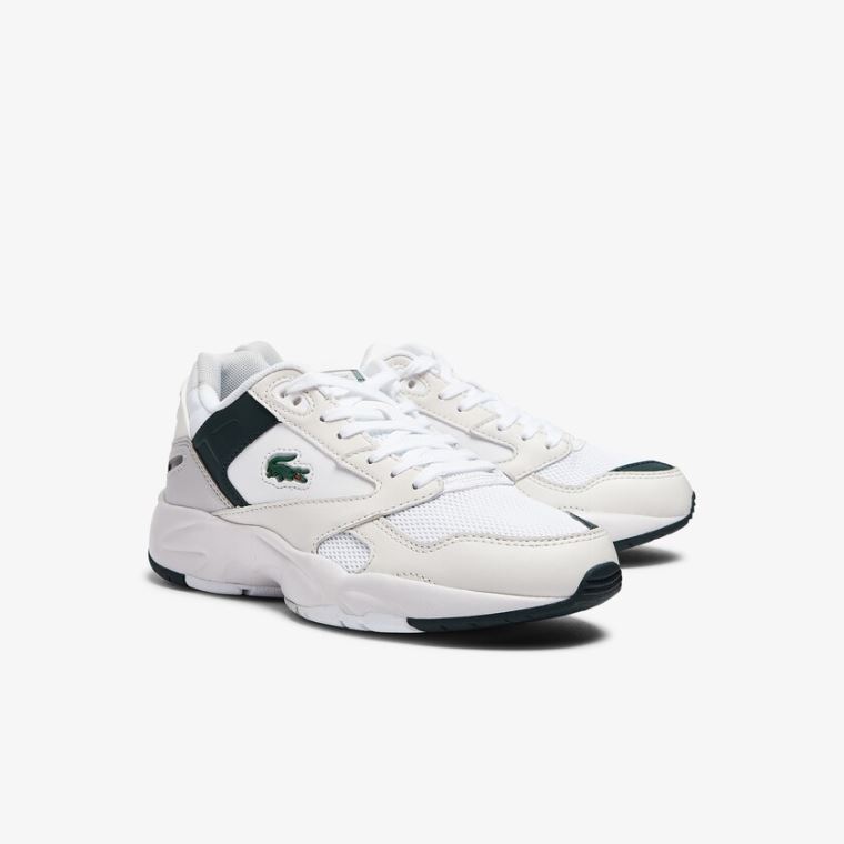 Lacoste Storm 96 Lo Syntetisk and Lær Sneakers Hvite | GIm1XjyR