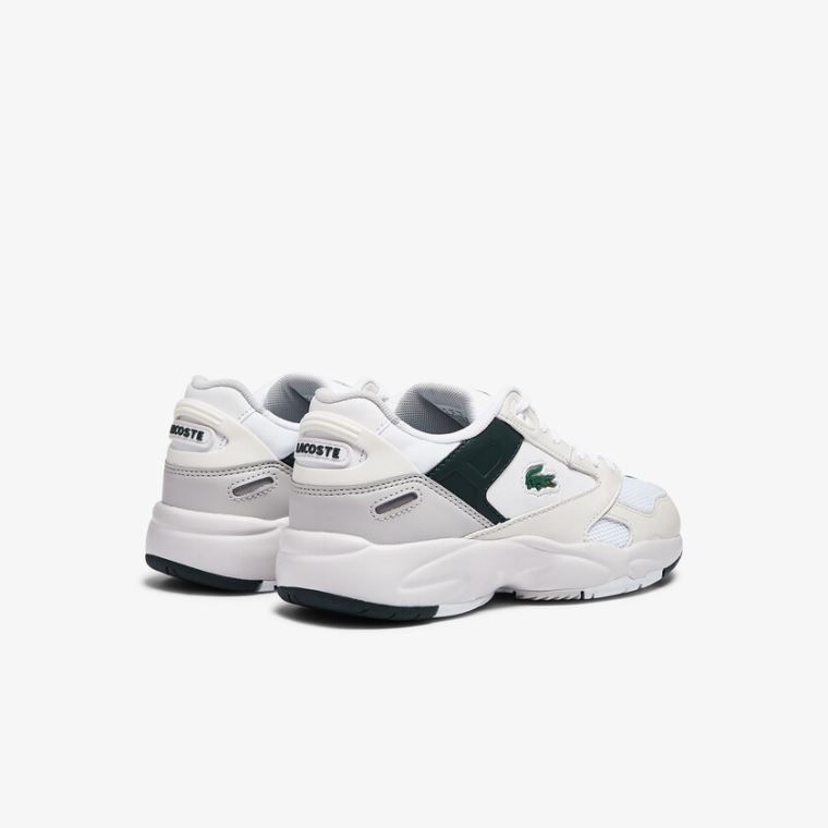 Lacoste Storm 96 Lo Syntetisk and Lær Sneakers Hvite | GIm1XjyR