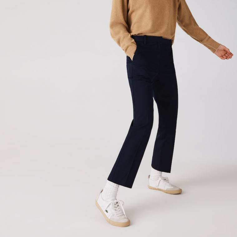 Lacoste Stretch Bomull Chinos Marineblå Blå | gZ9v78vs