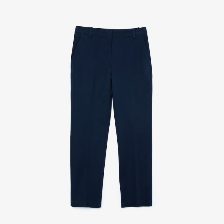 Lacoste Stretch Bomull Chinos Marineblå Blå | gZ9v78vs