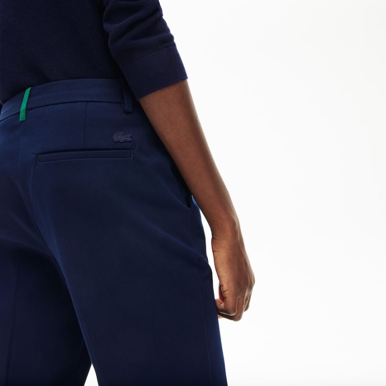 Lacoste Stretch Bomull Chinos Marineblå Blå | gZ9v78vs